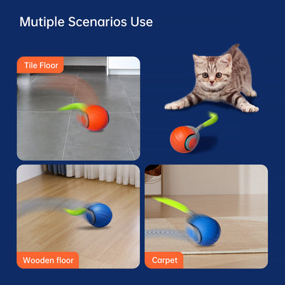 2025 Smart Interactive Cat Ball – Rechargeable, Motion-Activated Cat Toy
