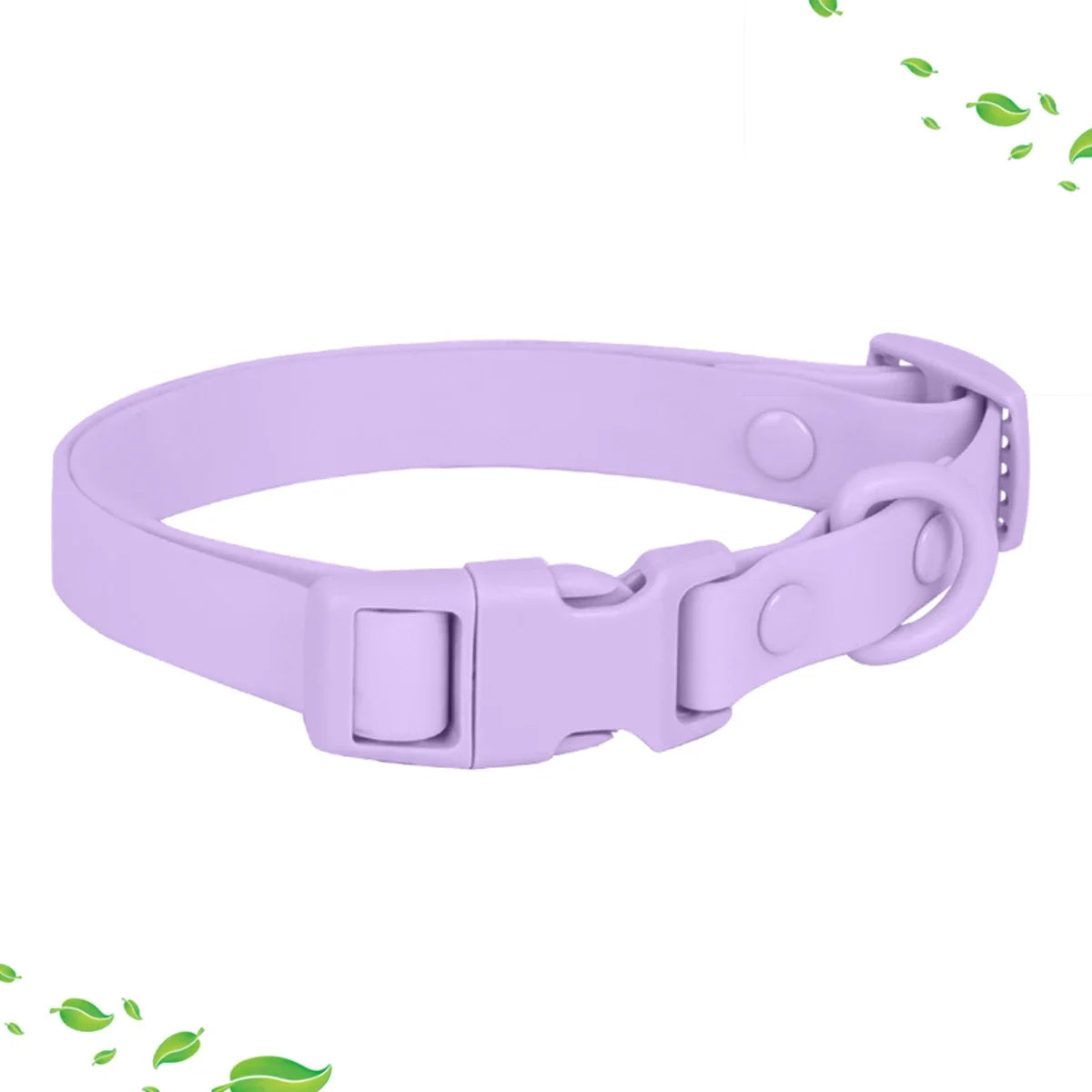 Macaron Waterproof Dog Collar – Adjustable, Dirt-Resistant PVC Pet Collar Set