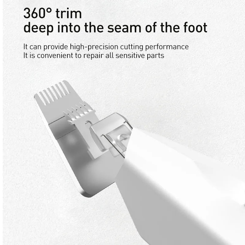 Quiet Pet Paw Trimmer with LED Light – Precise, Stress-Free Grooming for Dogs & Cats