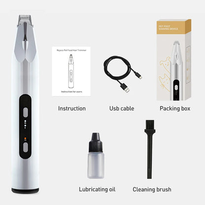 Quiet Pet Paw Trimmer with LED Light – Precise, Stress-Free Grooming for Dogs & Cats
