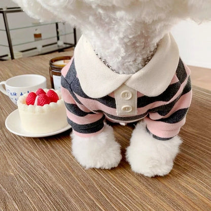 Breathable Summer Polo Shirt for Small & Medium Dogs – Stylish Cotton Cooling Vest