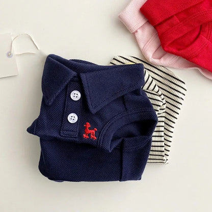 Breathable Summer Polo Shirt for Small & Medium Dogs – Stylish Cotton Cooling Vest