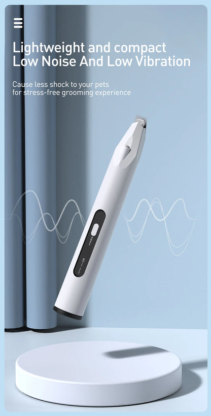 Quiet Pet Paw Trimmer with LED Light – Precise, Stress-Free Grooming for Dogs & Cats