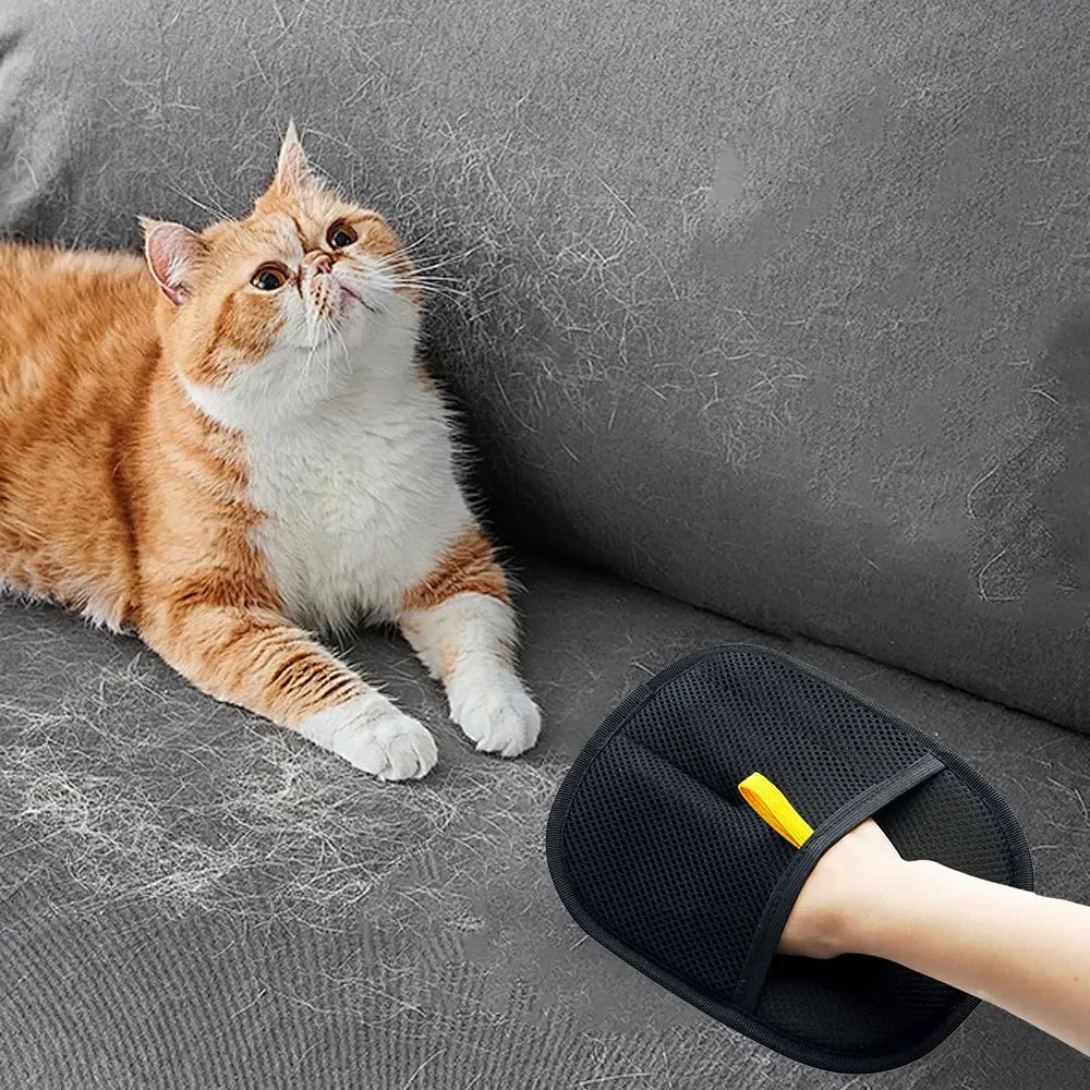 Pet Grooming Glove – Reusable Hair Remover for Dogs & Cats | 1/2pcs