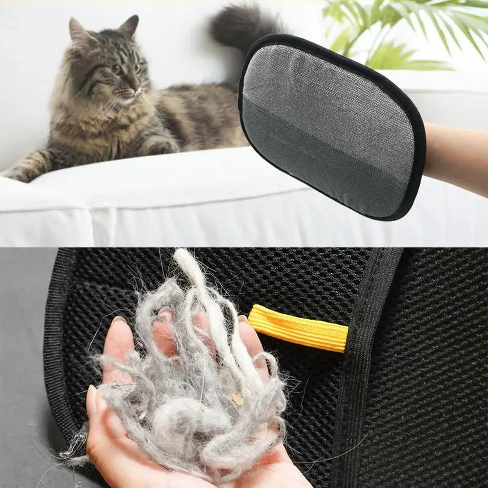 Pet Grooming Glove – Reusable Hair Remover for Dogs & Cats | 1/2pcs