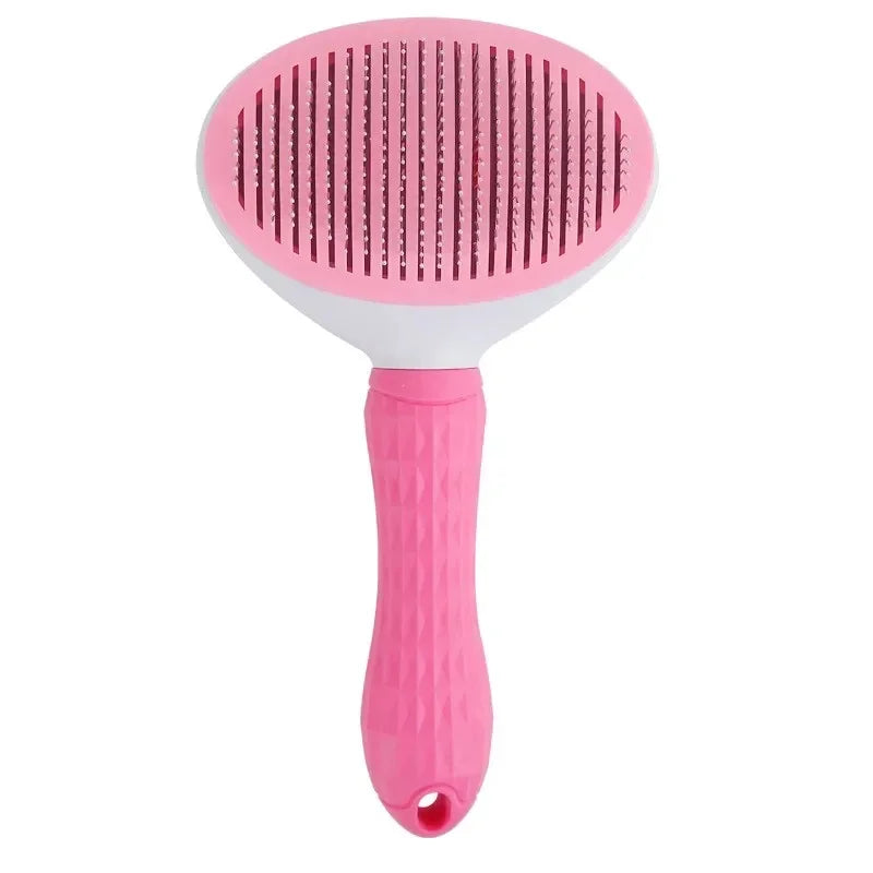 Self-Cleaning Pet Grooming Brush – Stainless Steel Comb for Cats & Dogs