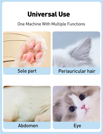 Quiet Pet Paw Trimmer with LED Light – Precise, Stress-Free Grooming for Dogs & Cats