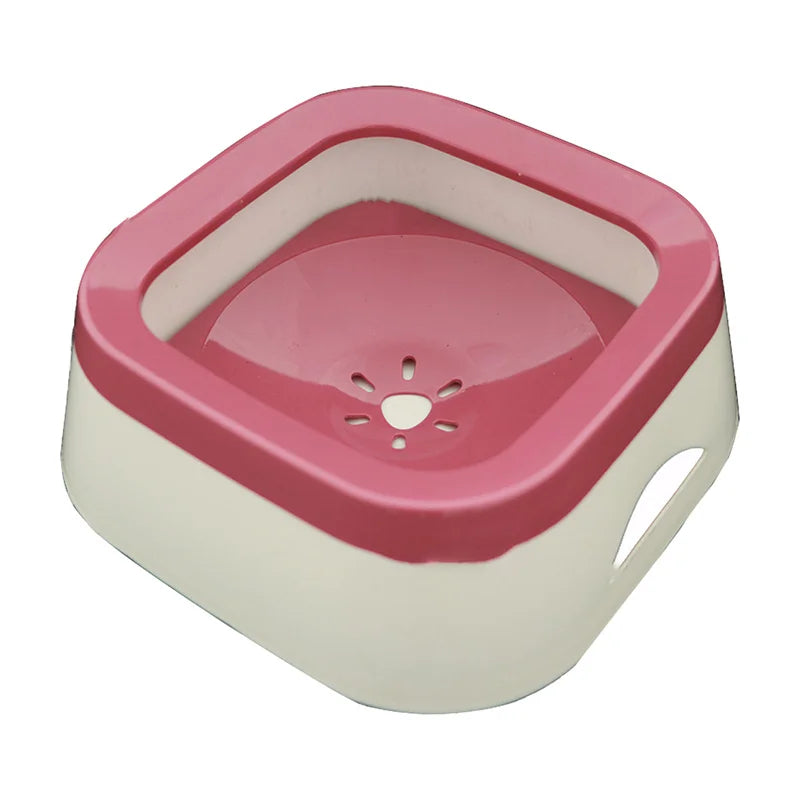 Anti-Splash Dog Water Bowl – 1L Large Capacity Spill-Proof Pet Drinke