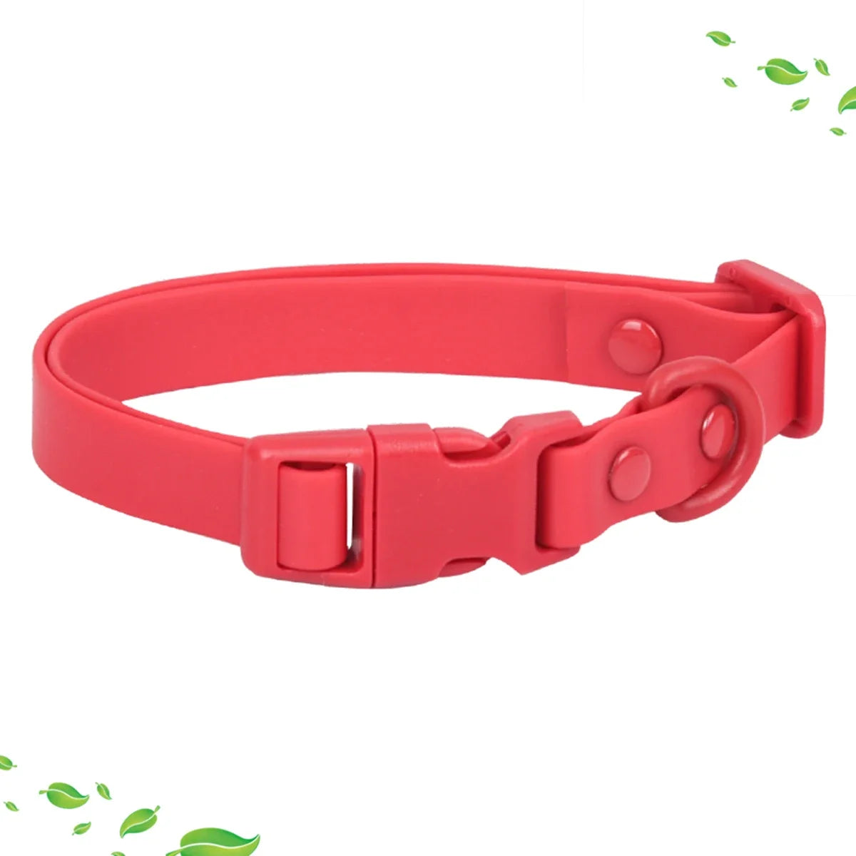 Macaron Waterproof Dog Collar – Adjustable, Dirt-Resistant PVC Pet Collar Set