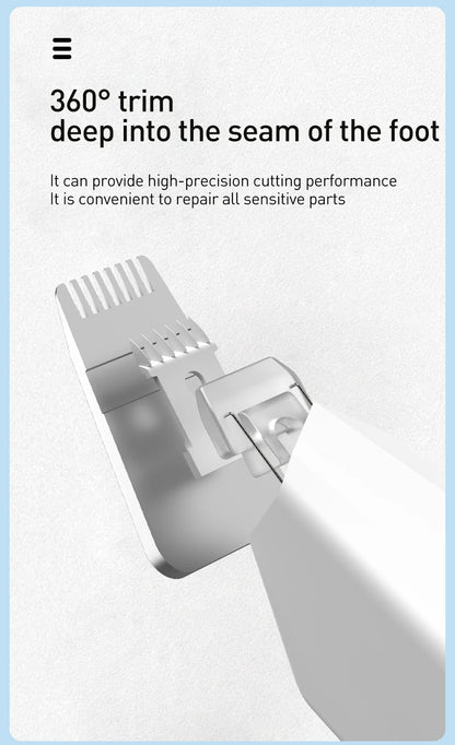 Quiet Pet Paw Trimmer with LED Light – Precise, Stress-Free Grooming for Dogs & Cats