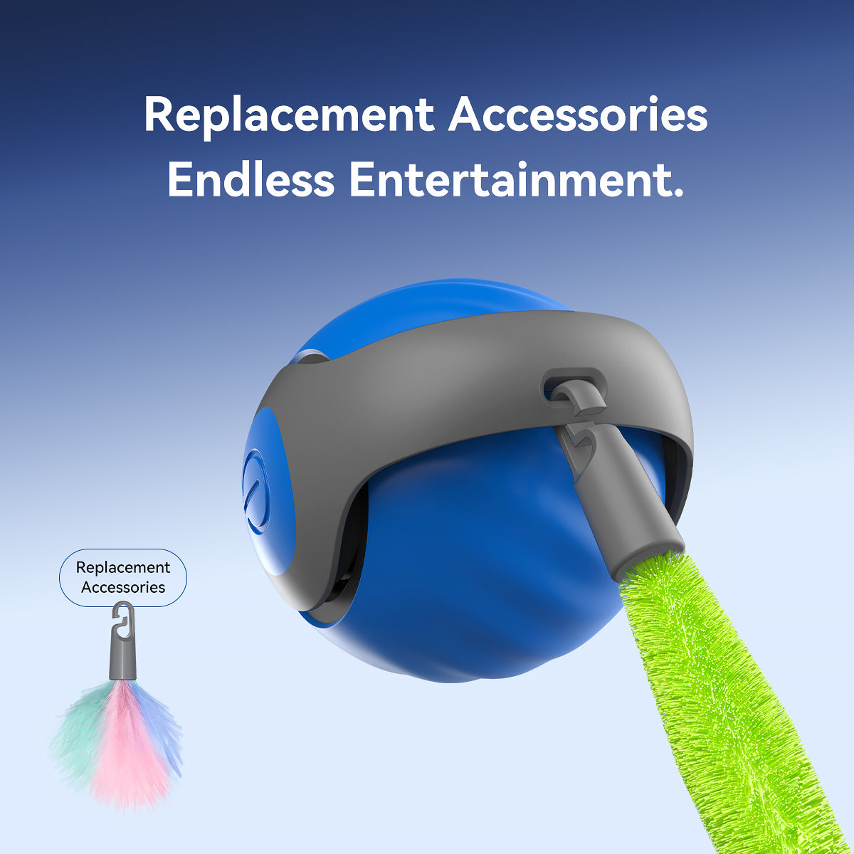 2025 Smart Interactive Cat Ball – Rechargeable, Motion-Activated Cat Toy