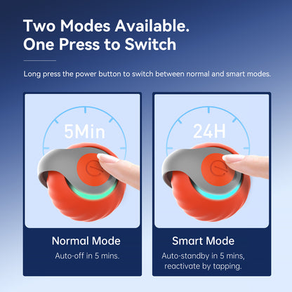 2025 Smart Interactive Cat Ball – Rechargeable, Motion-Activated Cat Toy